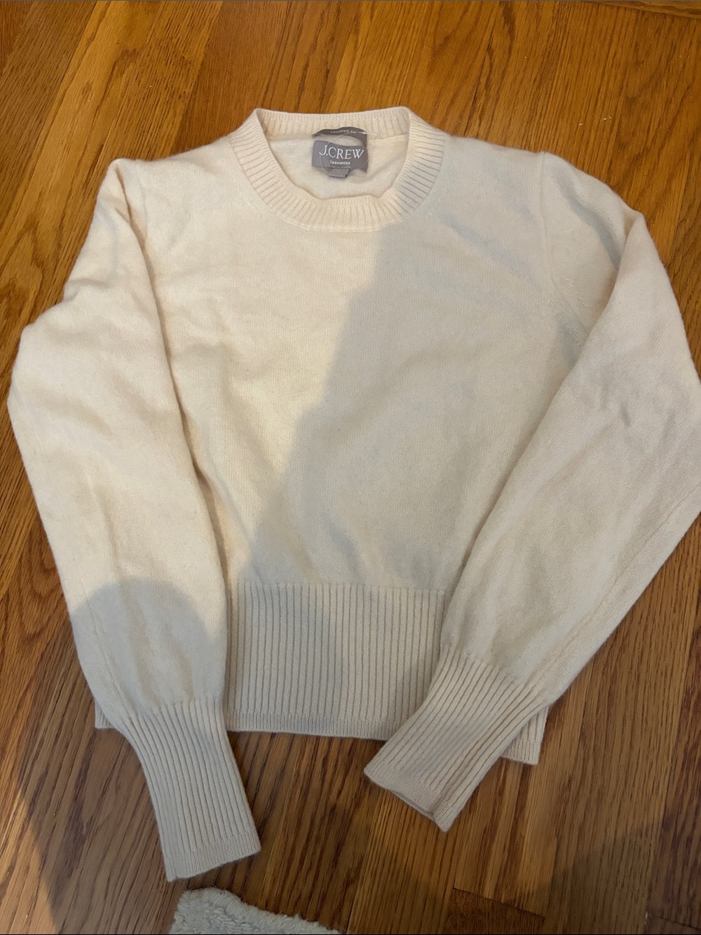 J. Crew Cashmere Sweater — Light Cream
